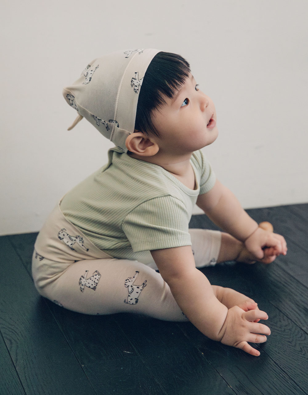 ベビー ポグンマルラン プリンティング 매듭 모자