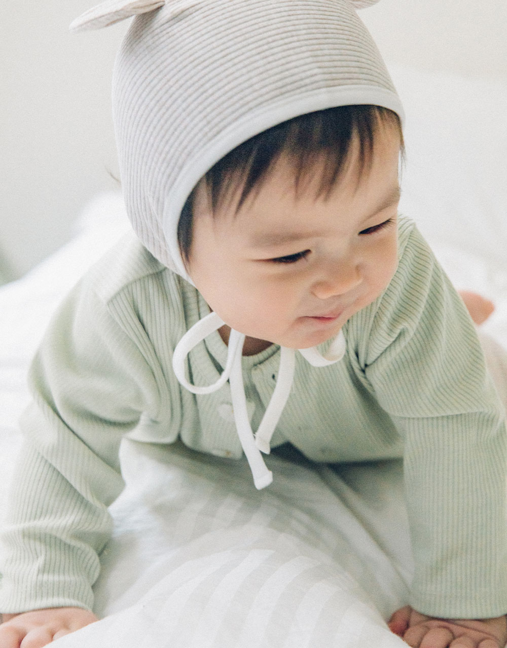 솜사탕 골지 가디건_4color