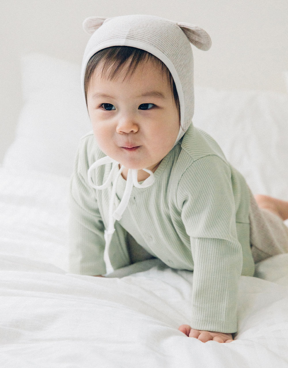 솜사탕 골지 가디건_4color