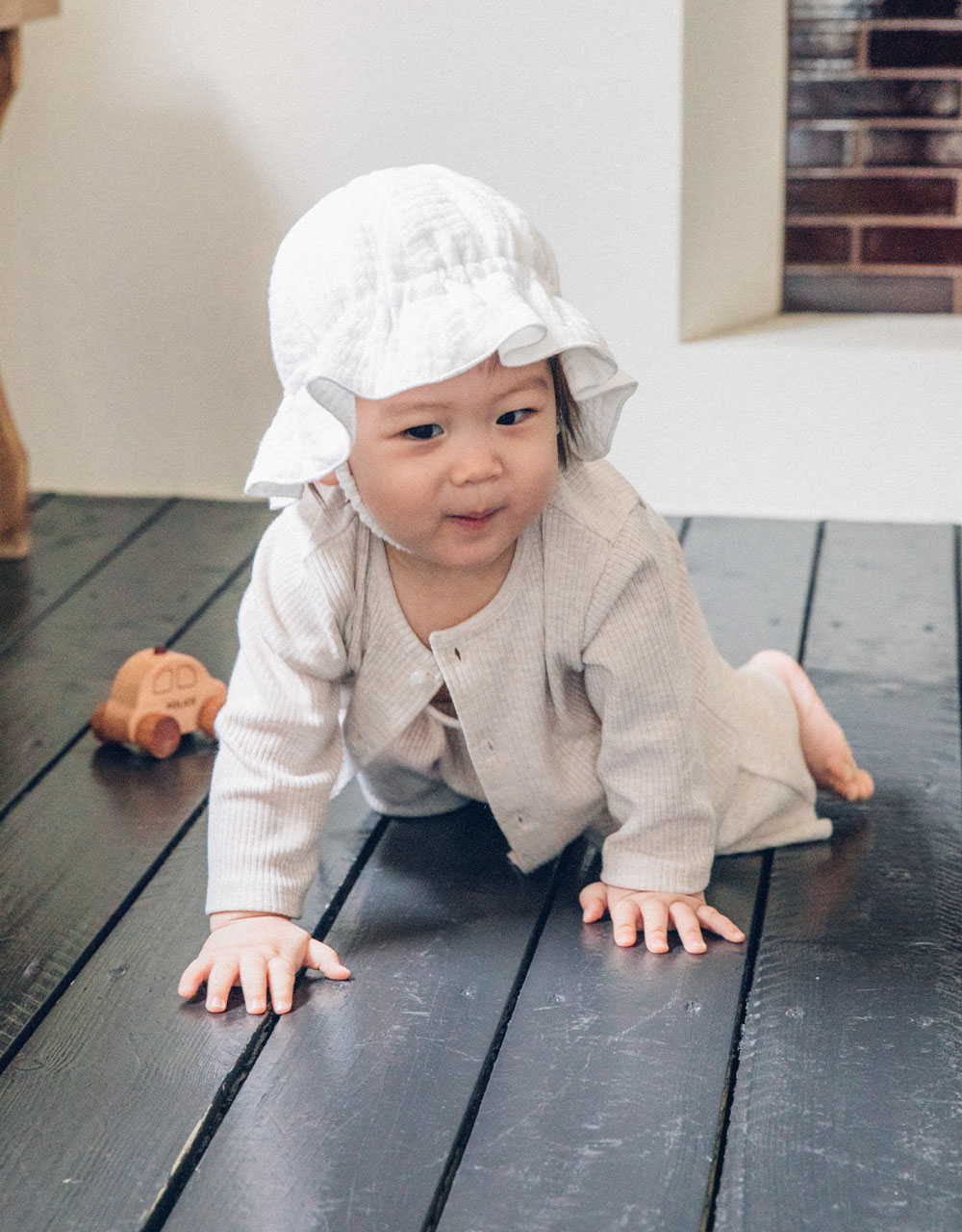 솜사탕 골지 가디건_4color