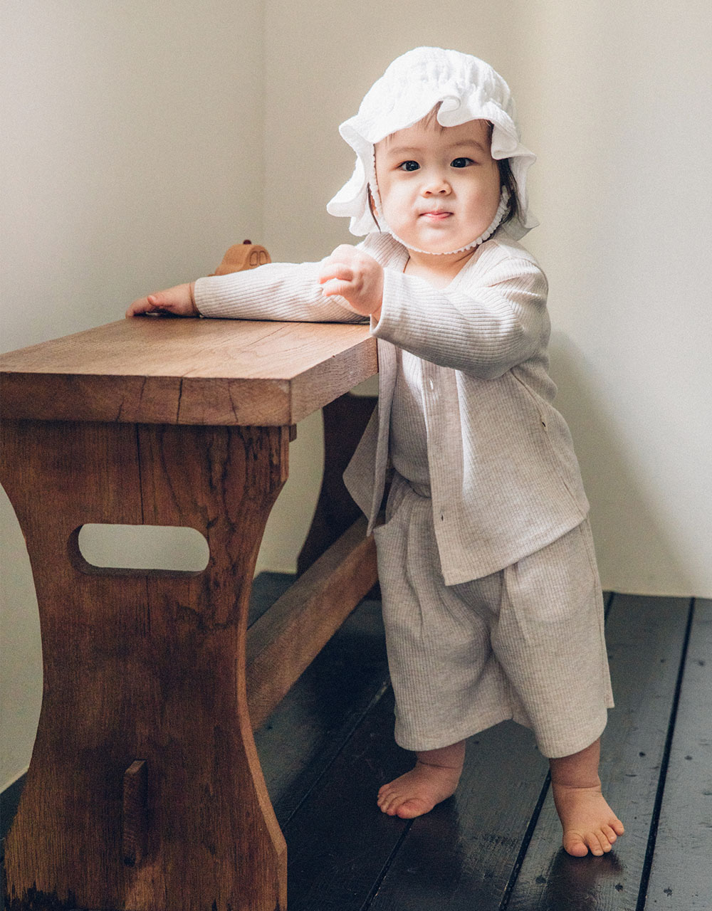 솜사탕 골지 가디건_4color