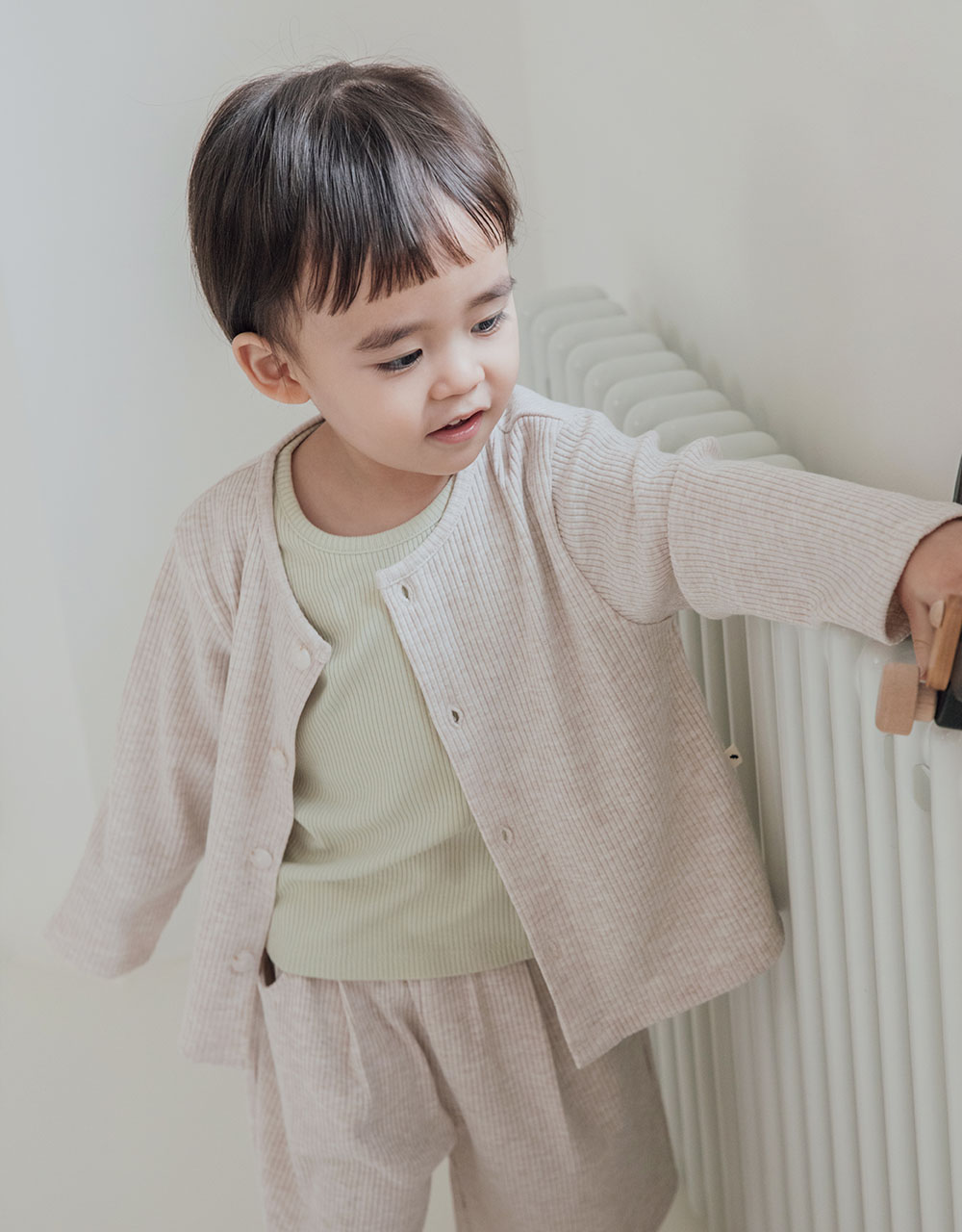 솜사탕 골지 가디건_4color