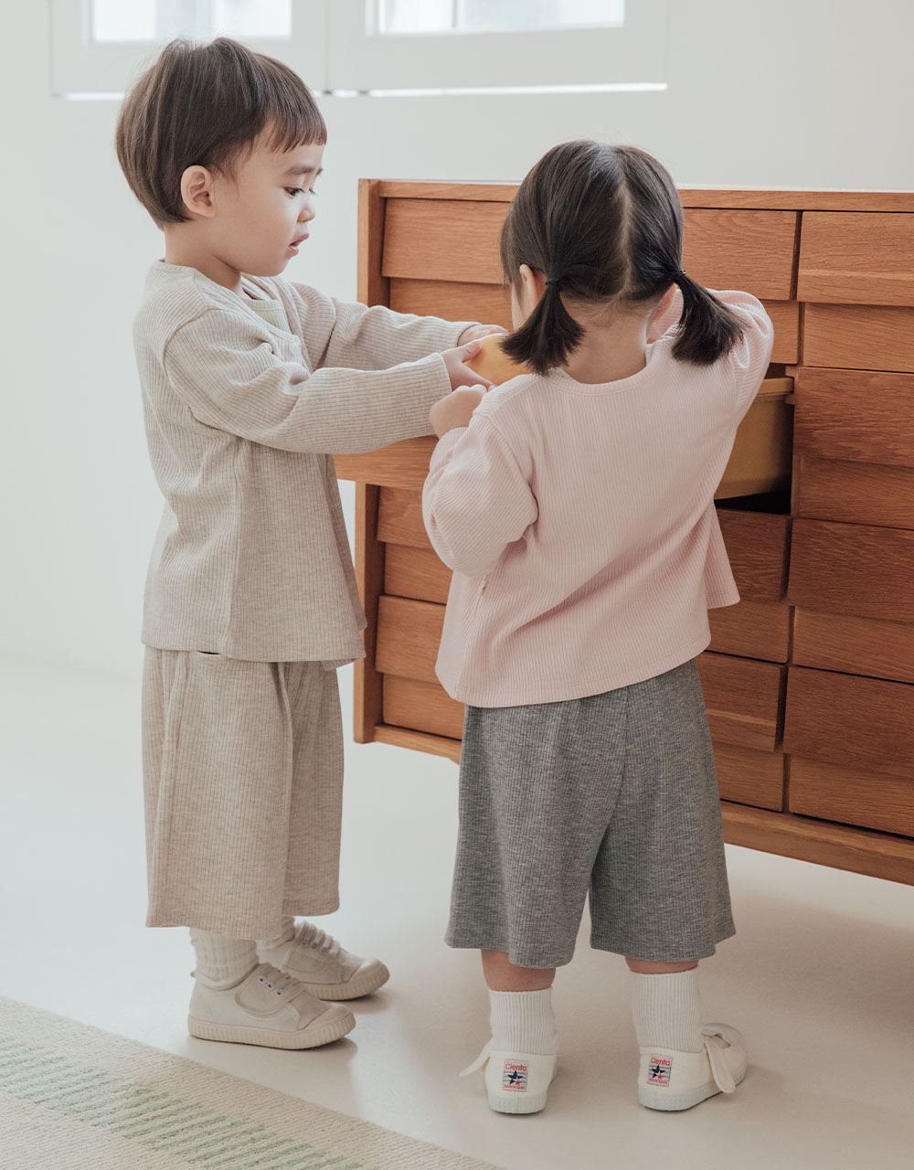 솜사탕 골지 가디건_4color