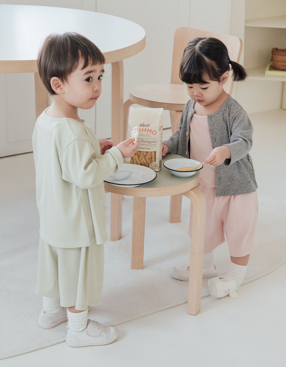 솜사탕 골지 가디건_4color