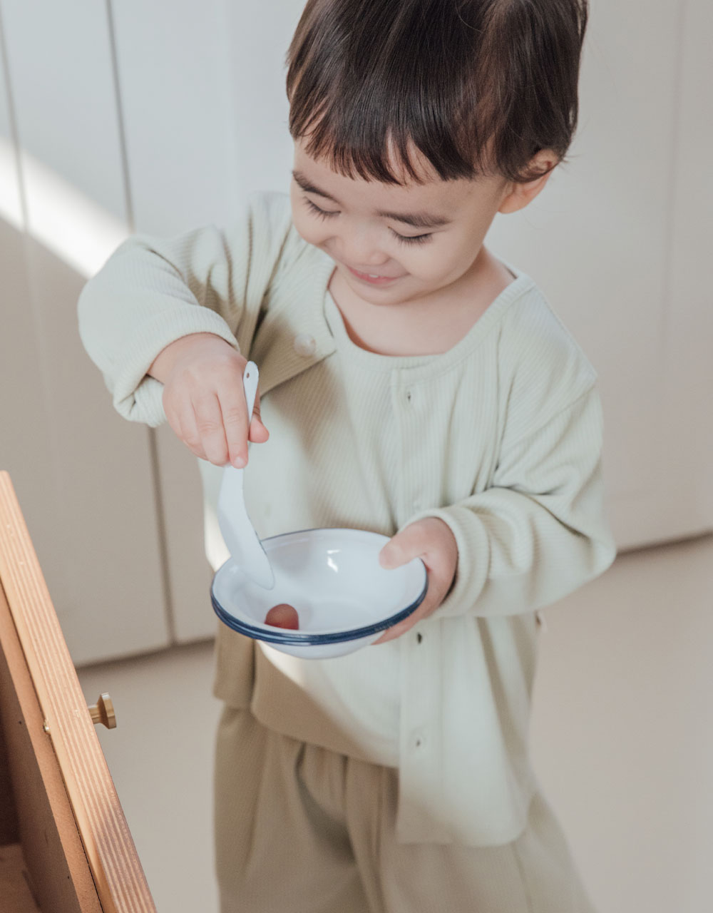 솜사탕 골지 가디건_4color