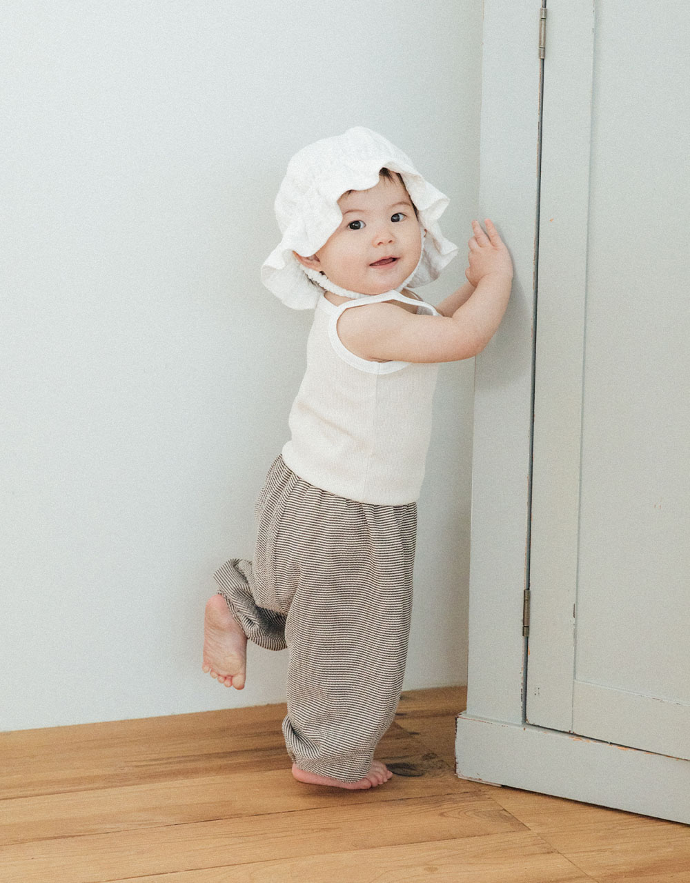 에어크링클 스트라이프 벌룬팬츠_4color