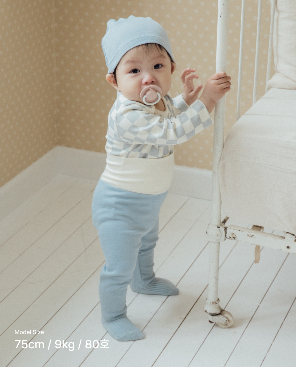 포근쫀득 베이비 배앓이 방지 배색 레깅스