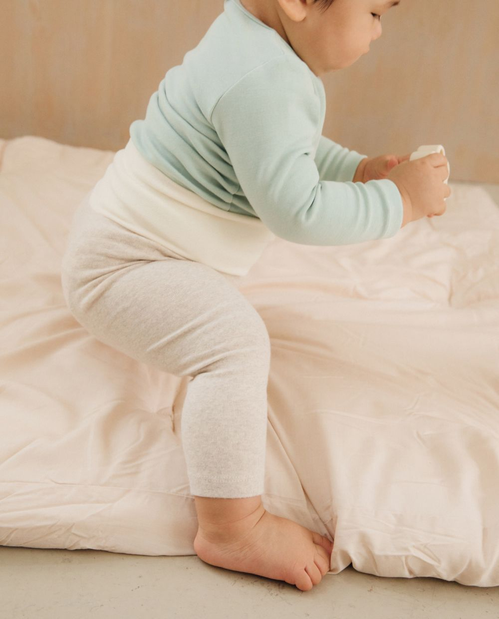 포근쫀득 베이비 배앓이 방지 배색 레깅스