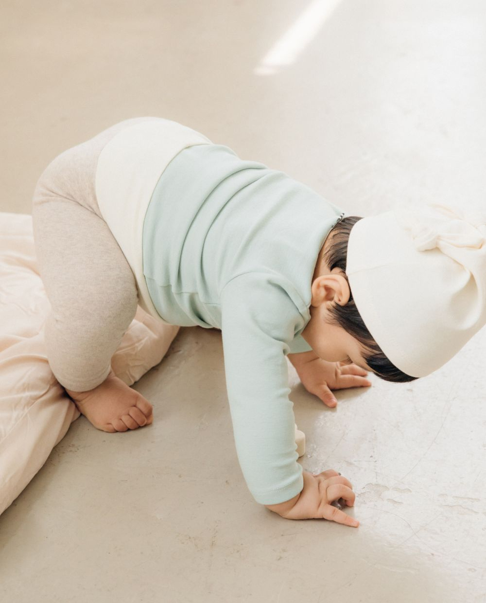 포근쫀득 베이비 배앓이 방지 배색 레깅스