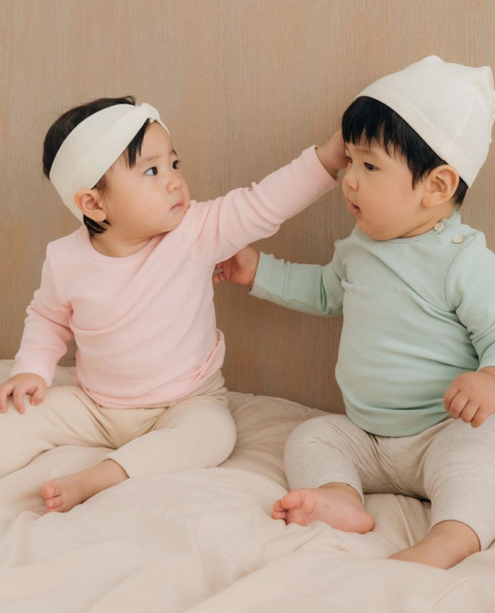 포근쫀득 베이비 배앓이 방지 배색 레깅스