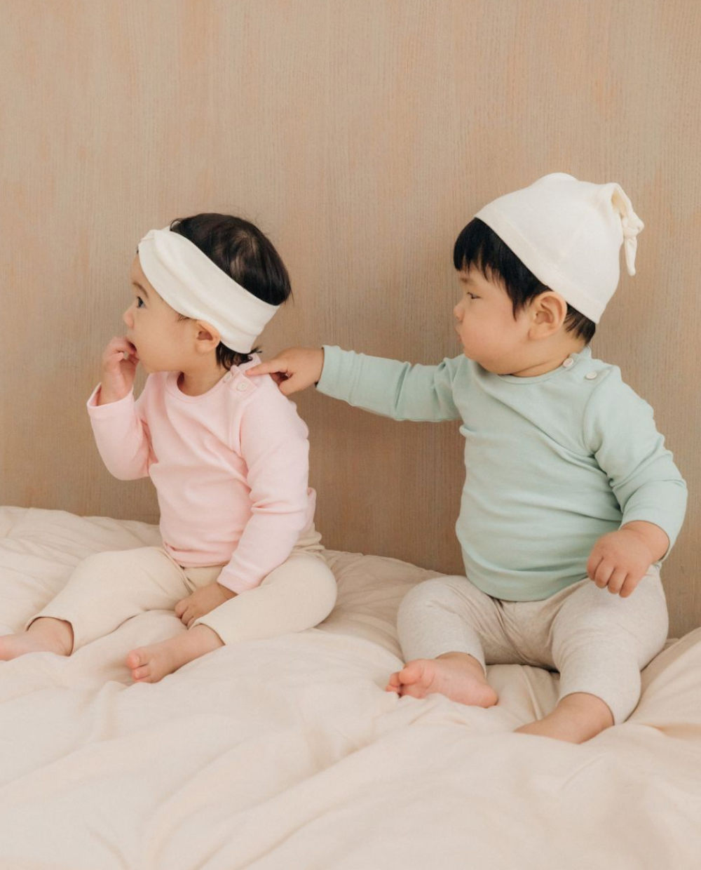 포근쫀득 베이비 배앓이 방지 배색 레깅스