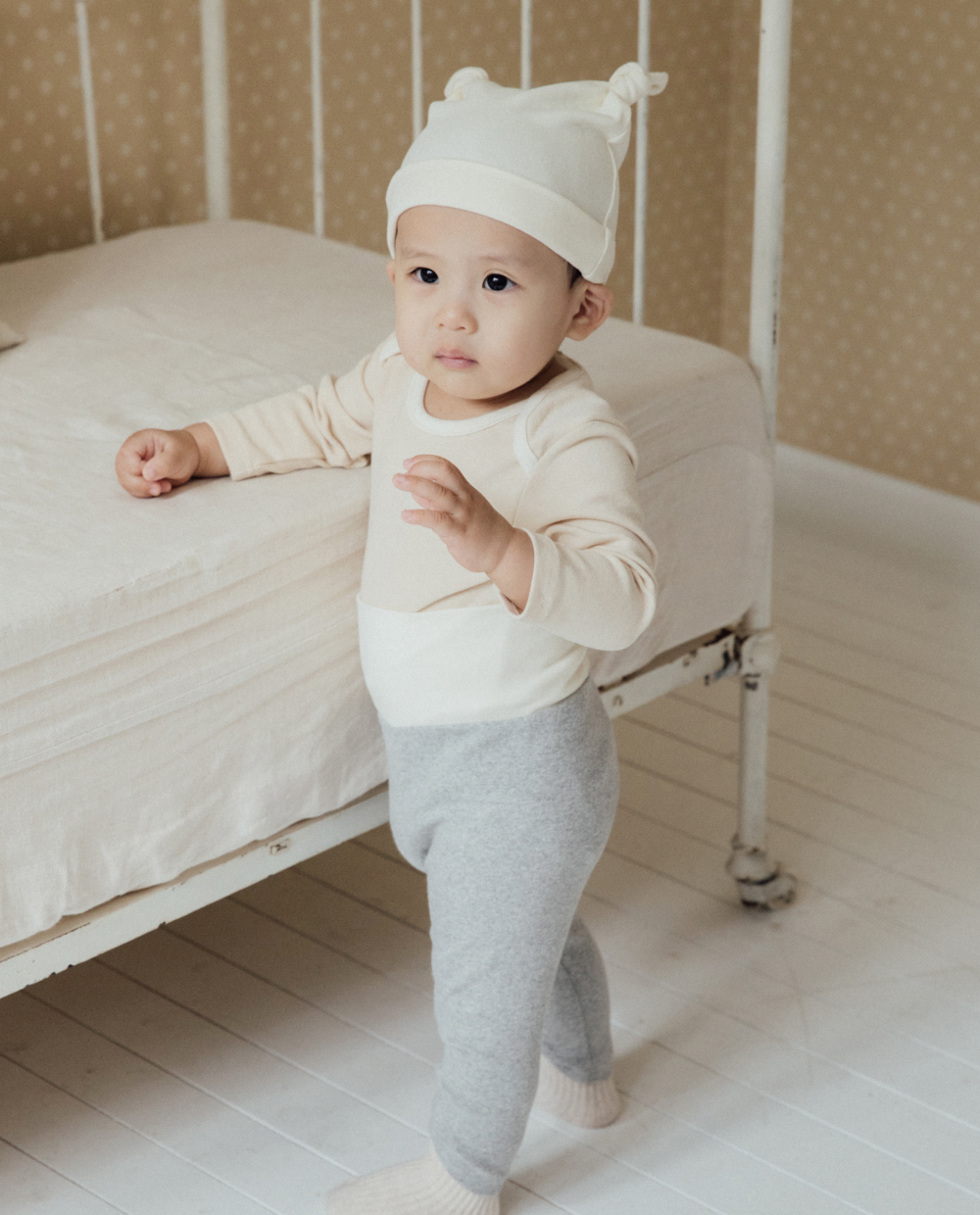 포근쫀득 베이비 배앓이 방지 배색 레깅스