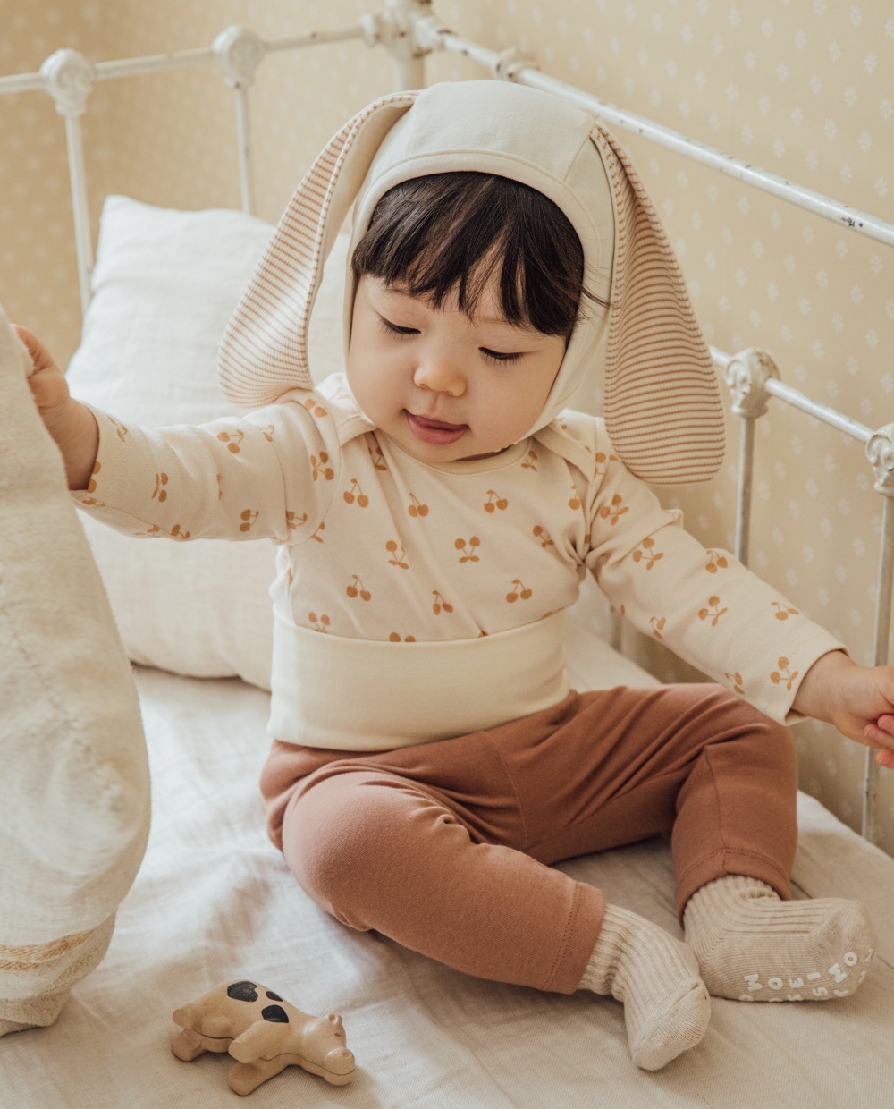 포근쫀득 베이비 배앓이 방지 배색 레깅스