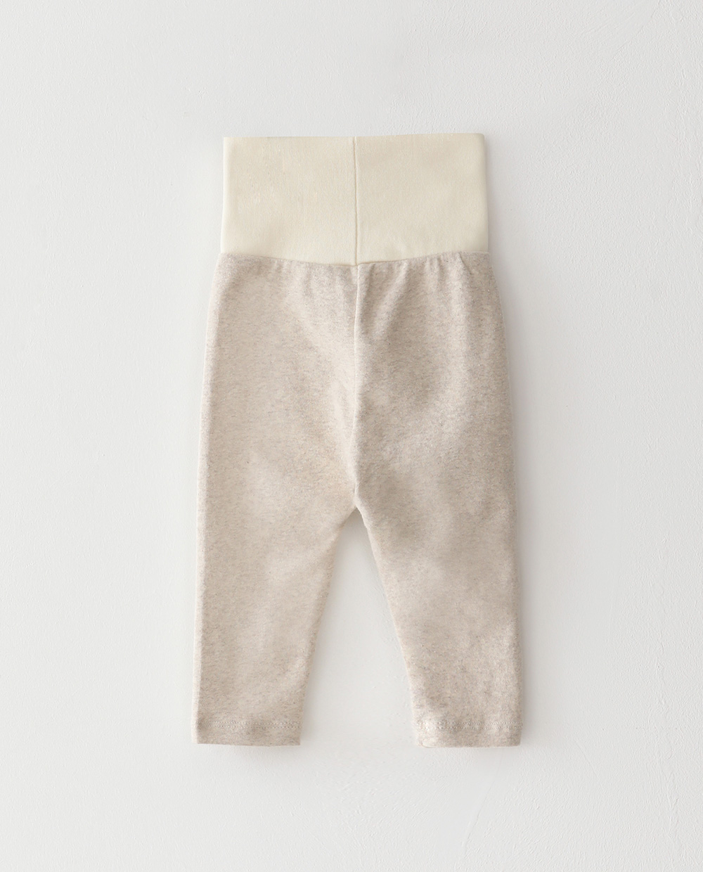 포근쫀득 베이비 배앓이 방지 배색 레깅스 오트밀 뒤