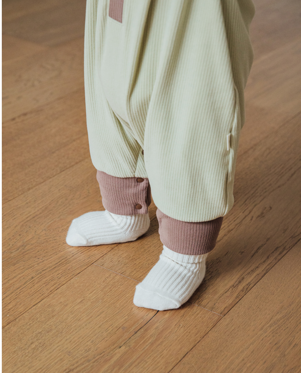 포근보들 골지 후디형 곰돌이 롬퍼