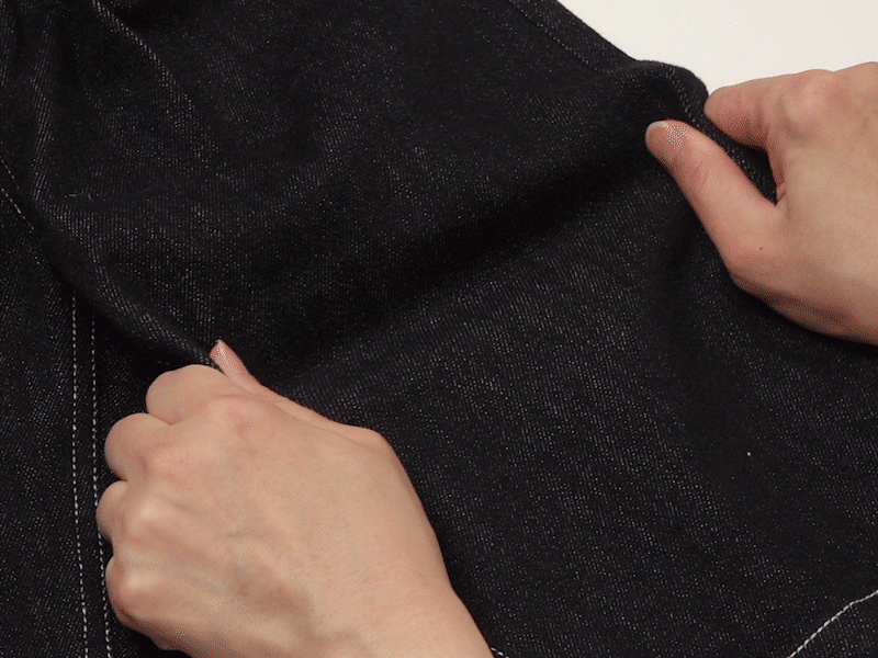 클래식 와이드 핀턱 데님 팬츠 소재 특장점