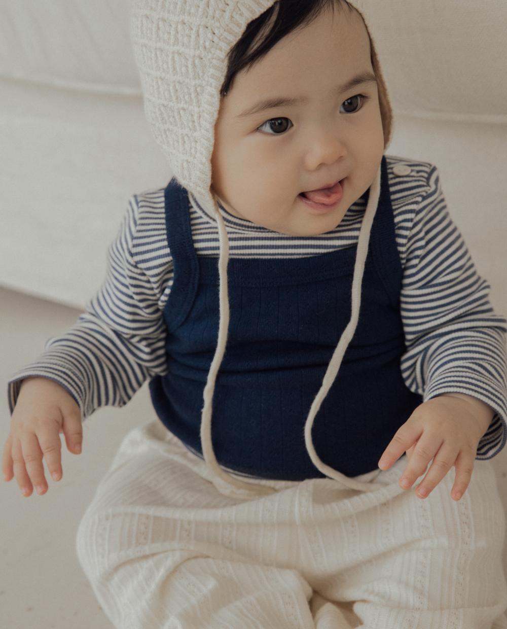 코튼 아일렛 캐미솔