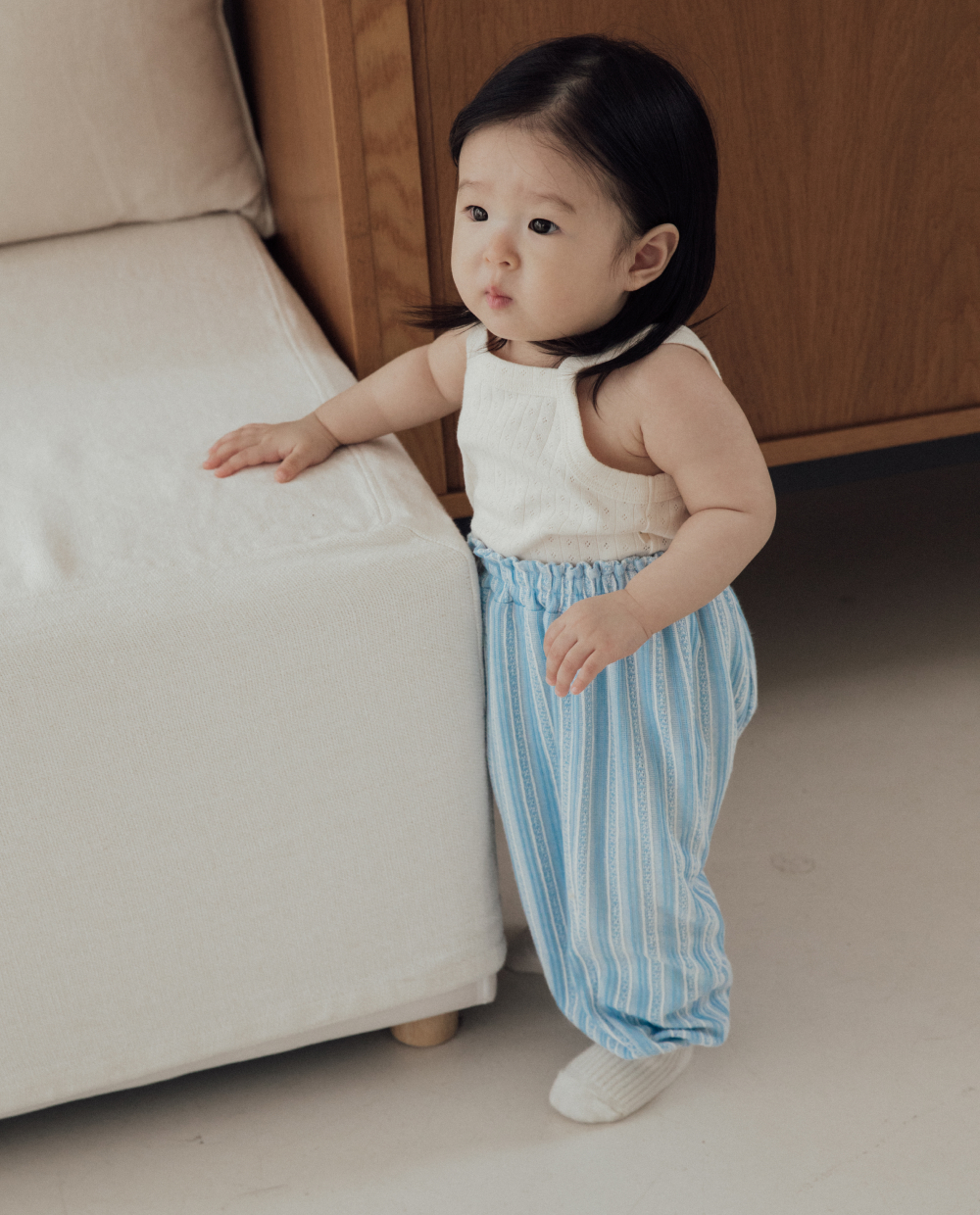 코튼 아일렛 캐미솔