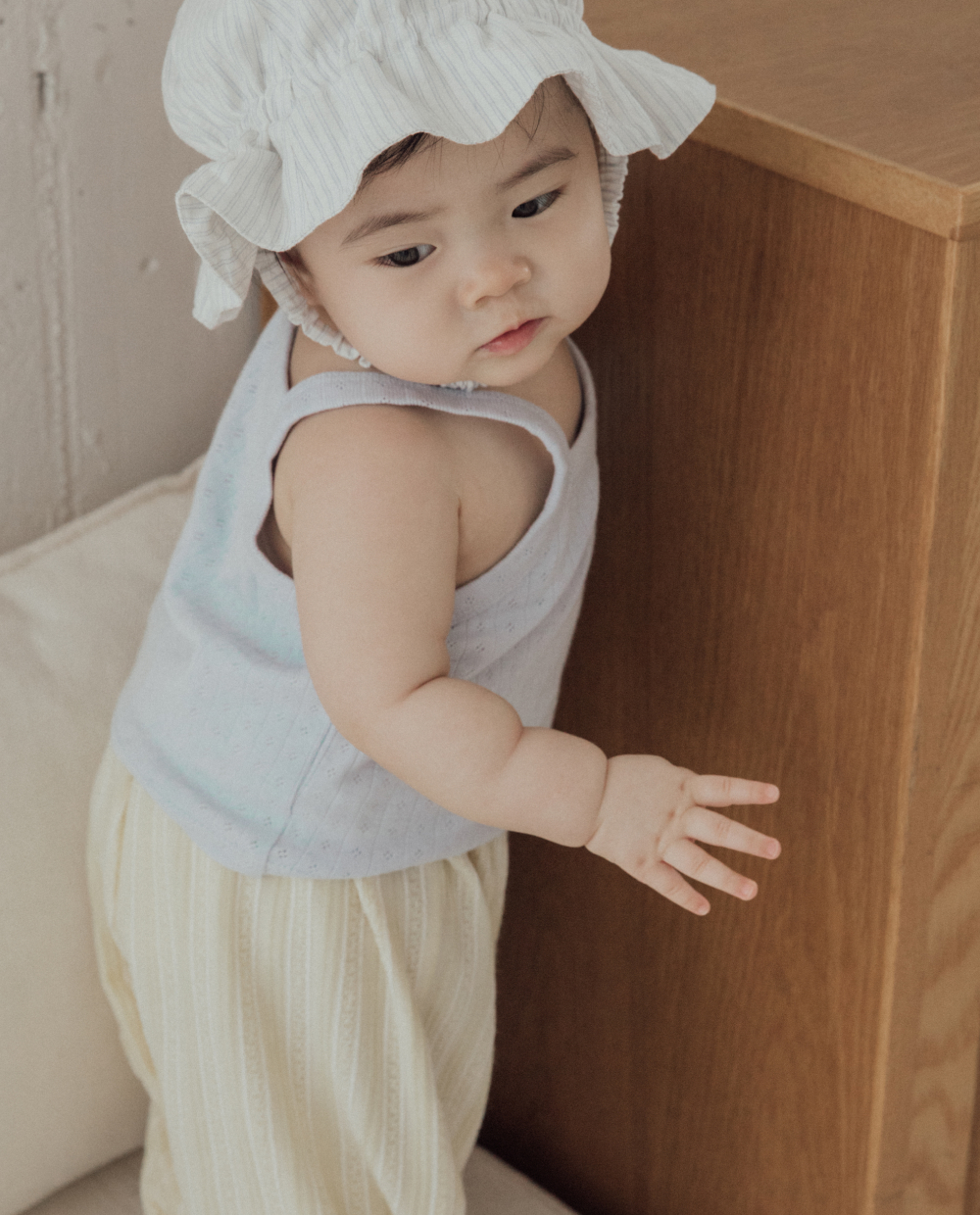 코튼 아일렛 캐미솔