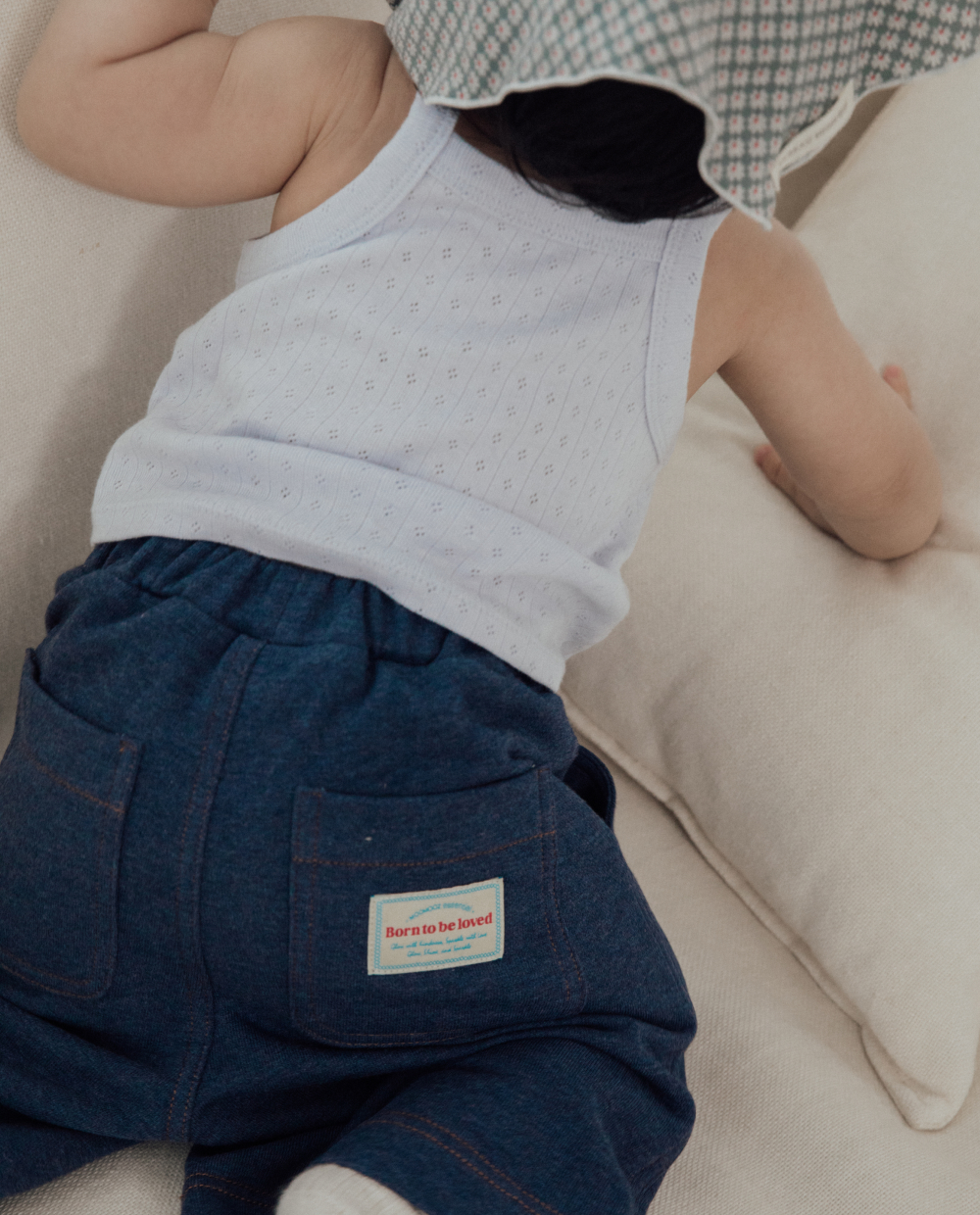 코튼 아일렛 캐미솔