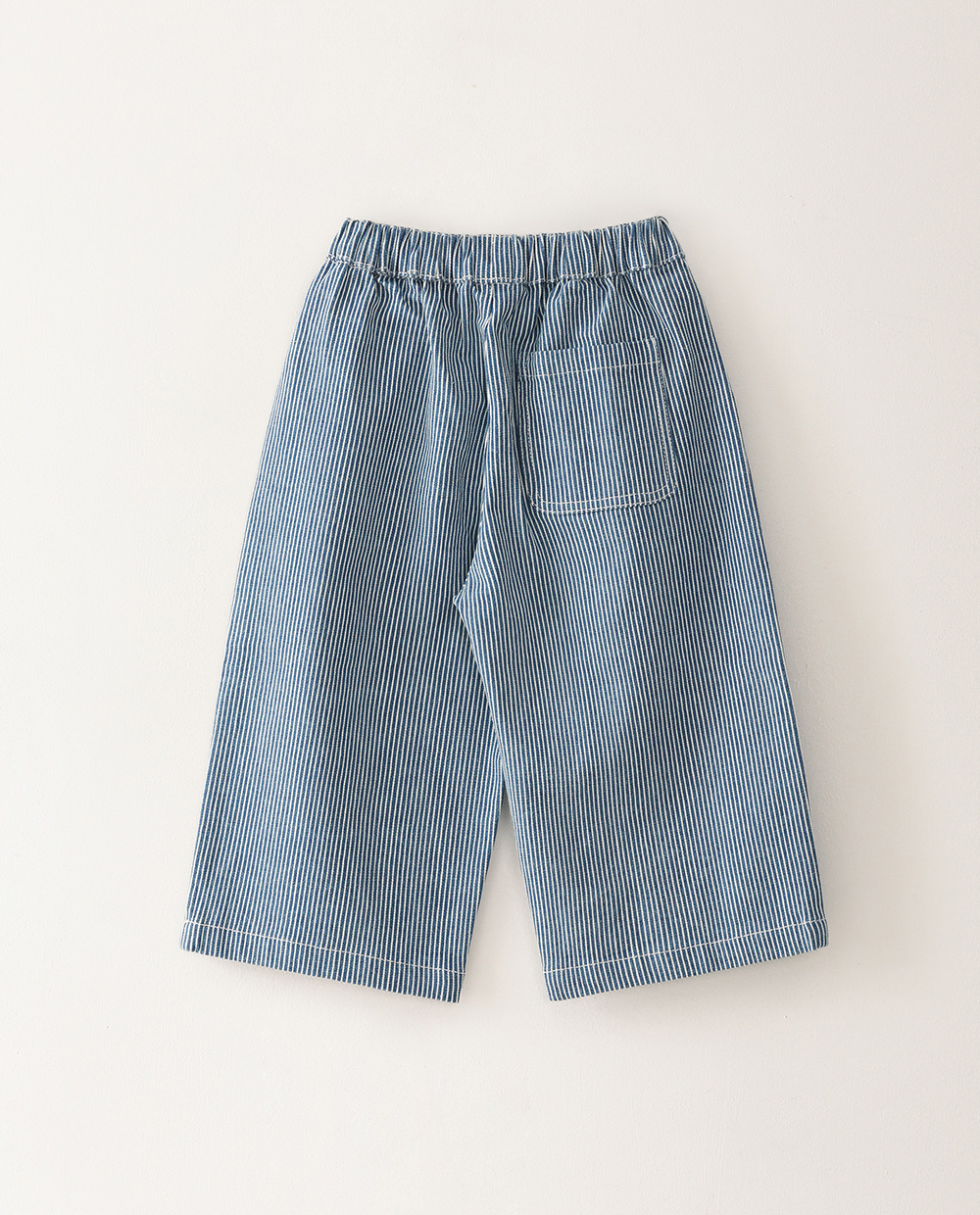 스트라이프 데님 와이드팬츠 DBL 뒤