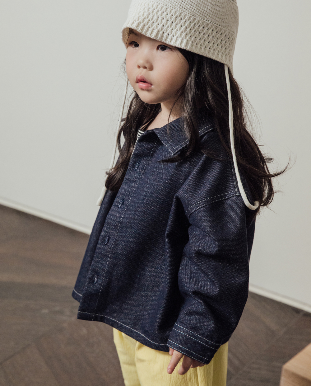 논페이드 데님 셔츠자켓