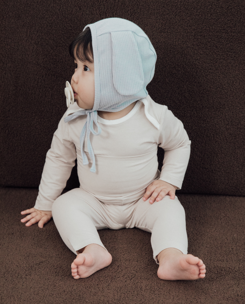 ふんわりモダルリブ パピーボンネット