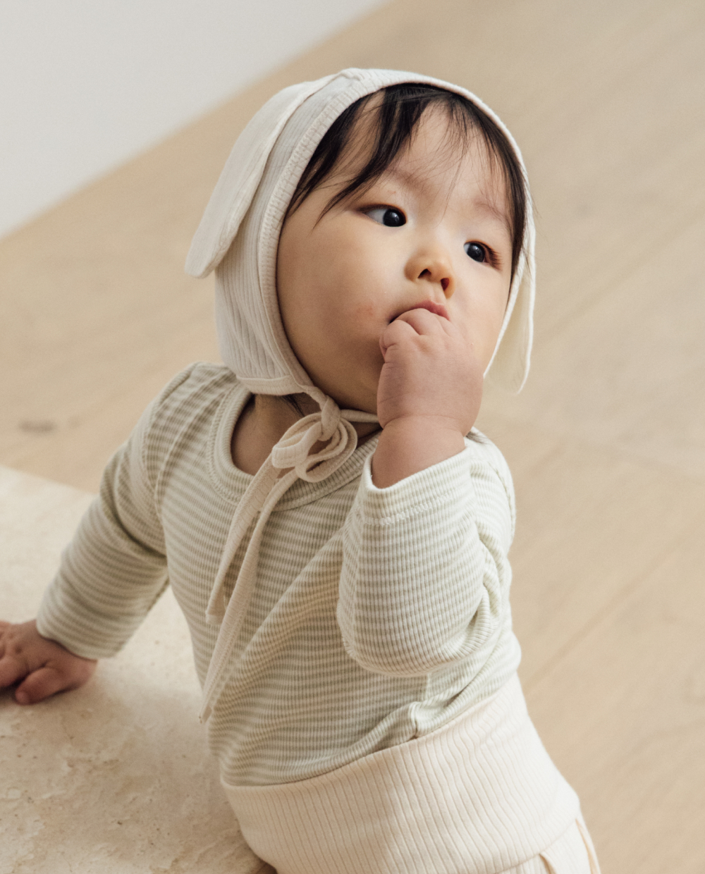 ふんわりモダルリブ パピーボンネット