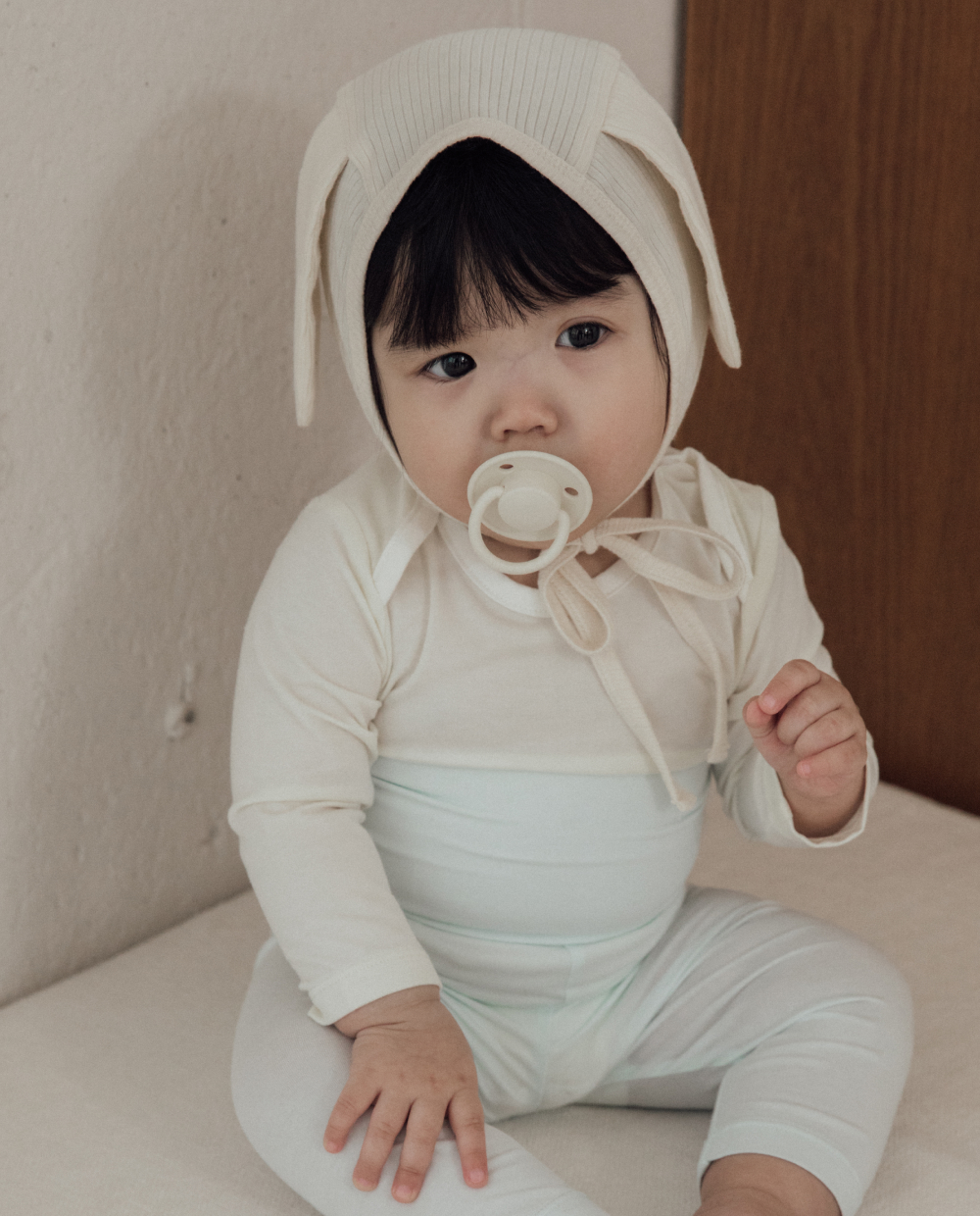 ふんわりモダルリブ パピーボンネット