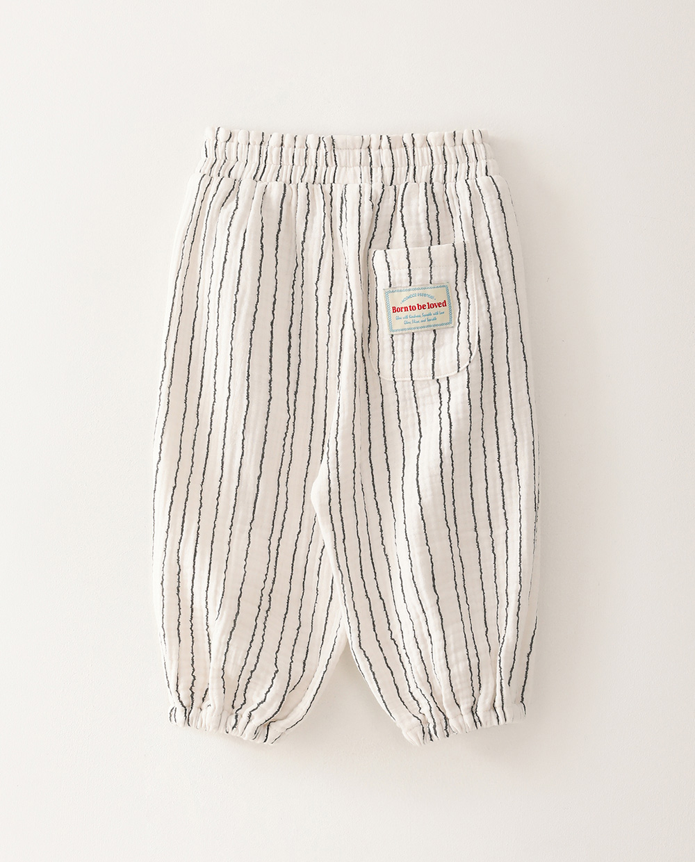 포근한 3중거즈 벌룬핏팬츠 CRM 뒤