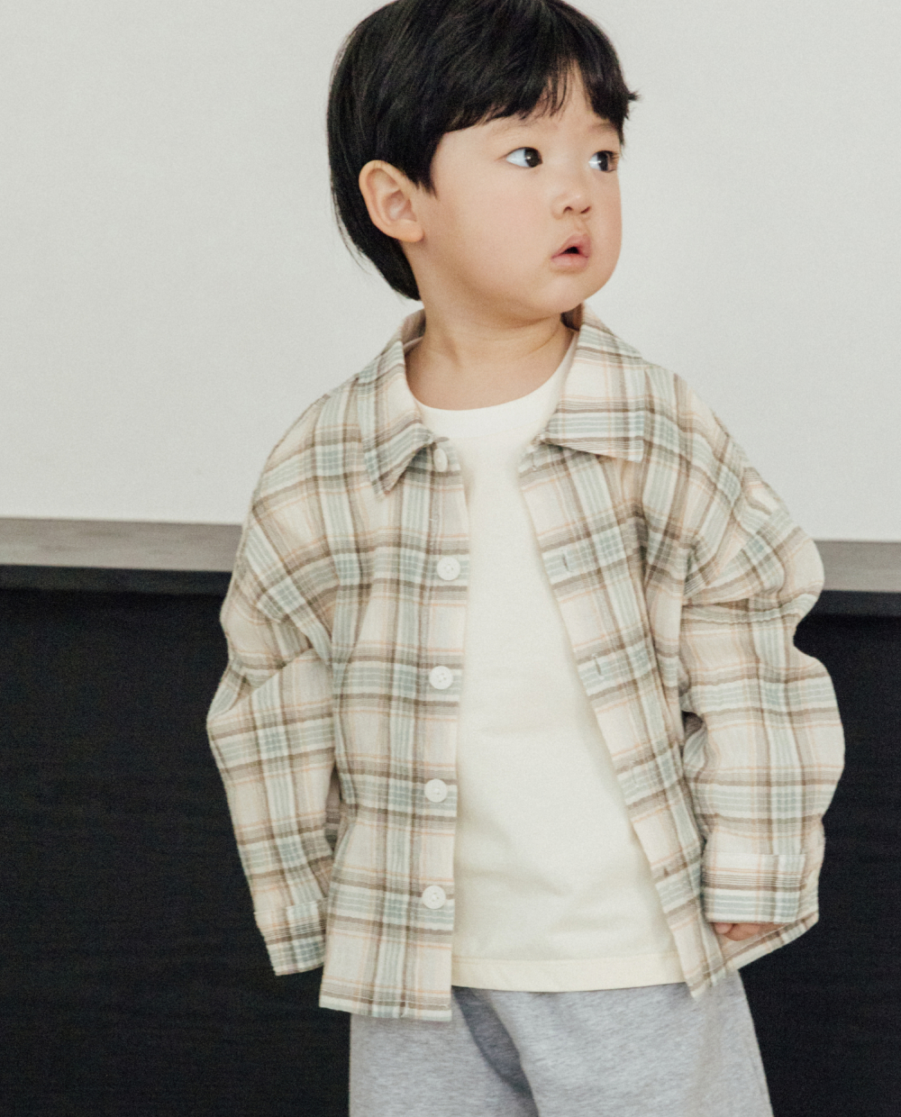 エアリーチェックシャツ