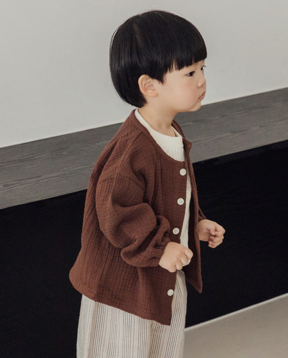  포근한 3중거즈 가디건