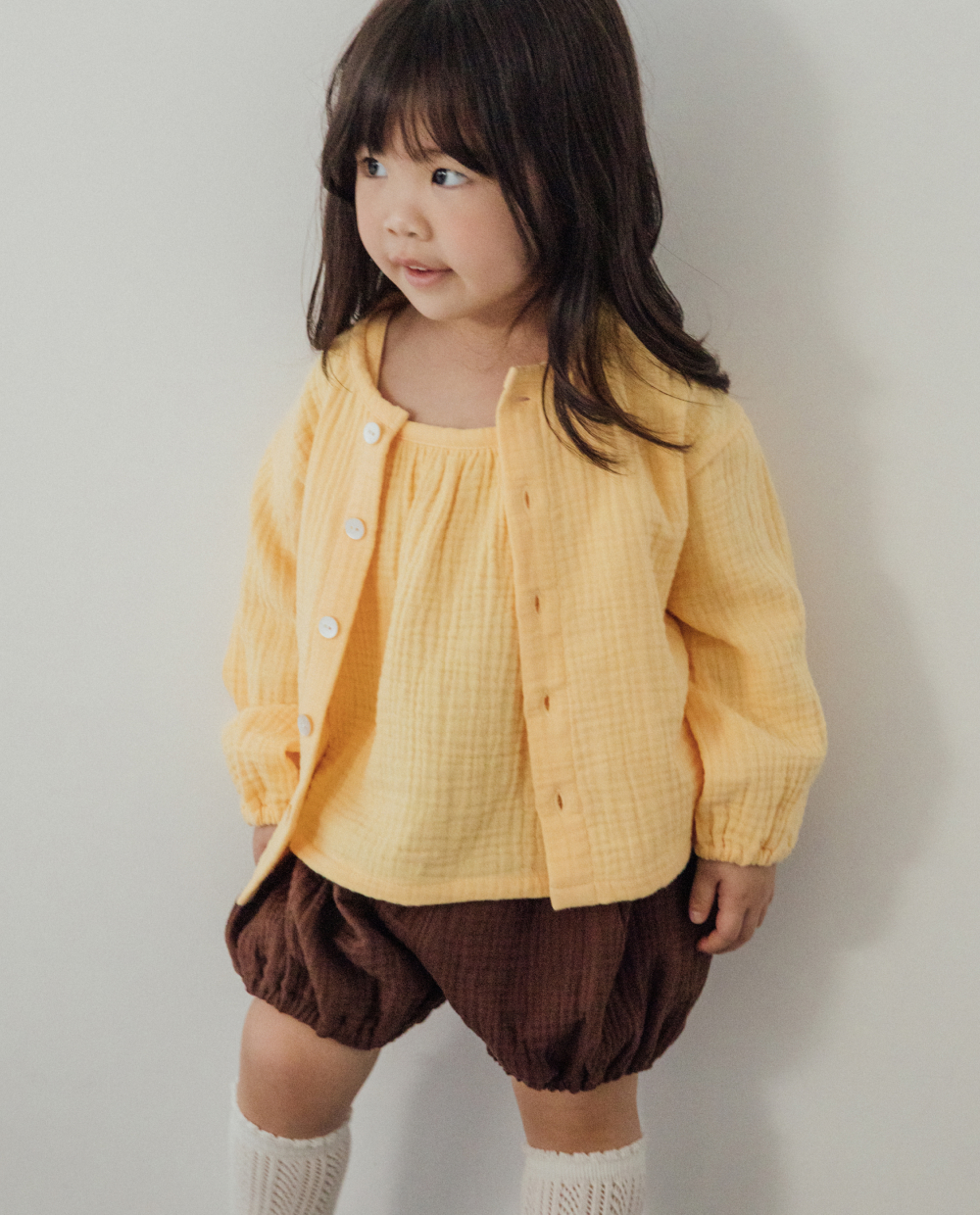  포근한 3중거즈 가디건