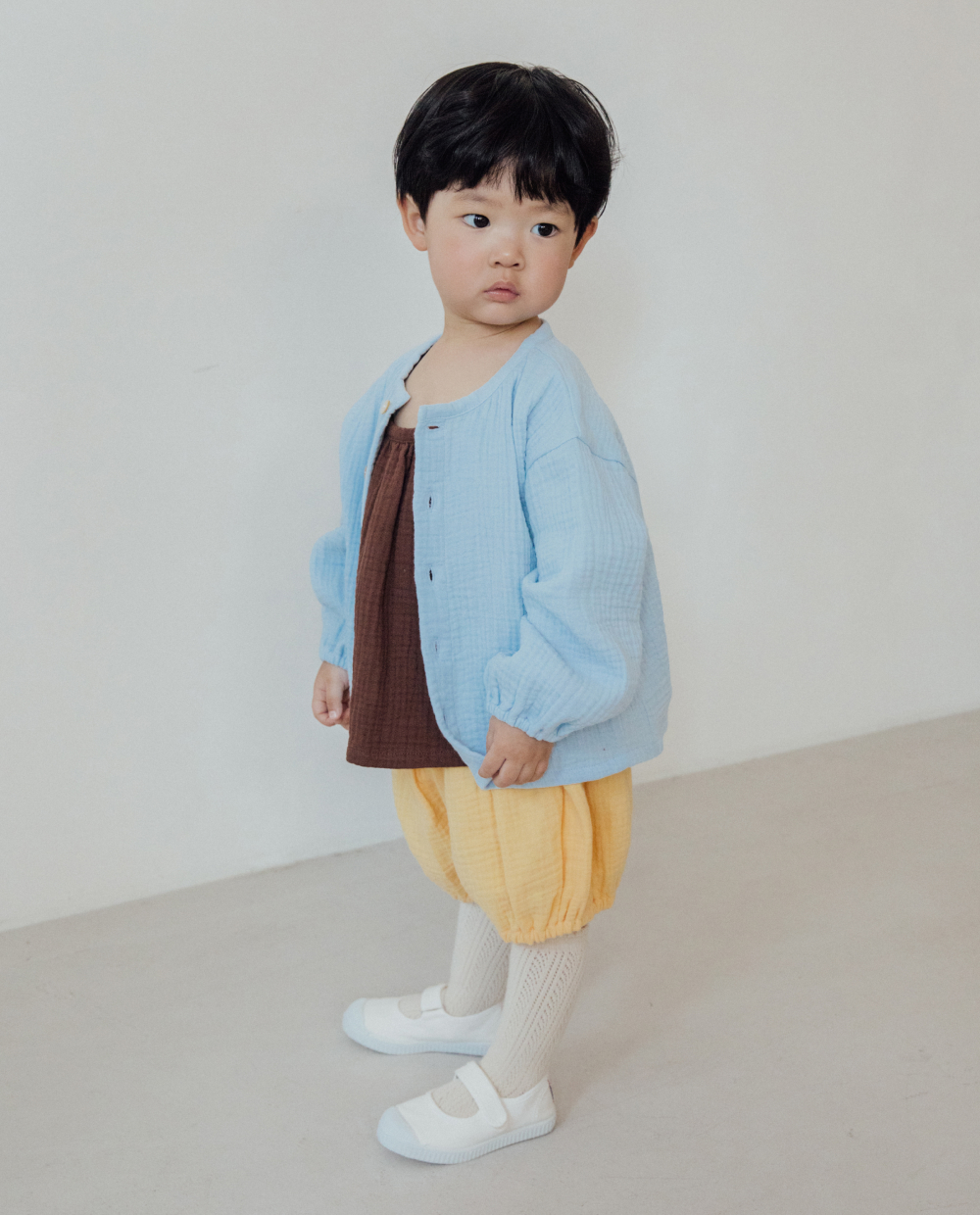  포근한 3중거즈 가디건