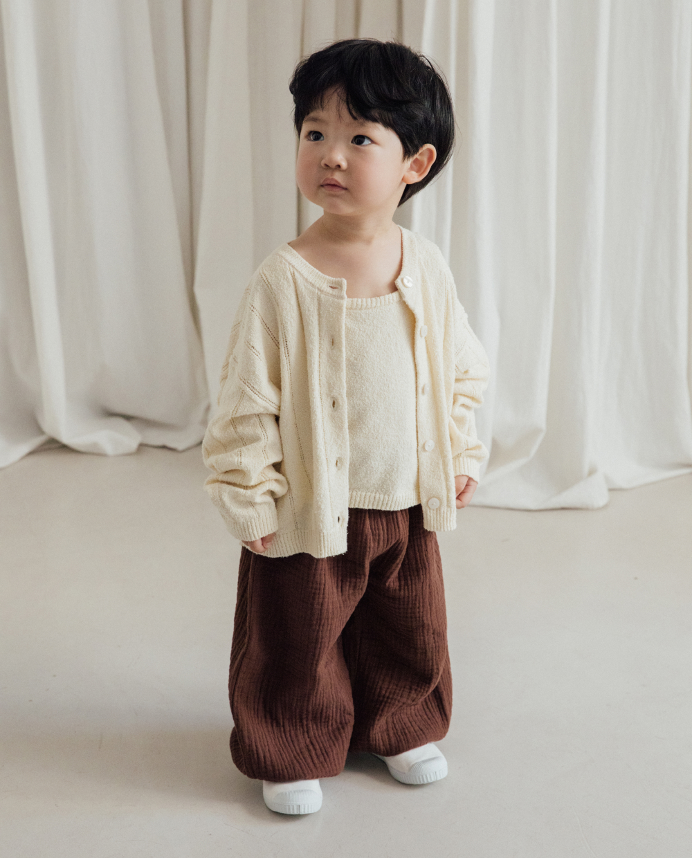 포근한  3중거즈 벌룬핏팬츠