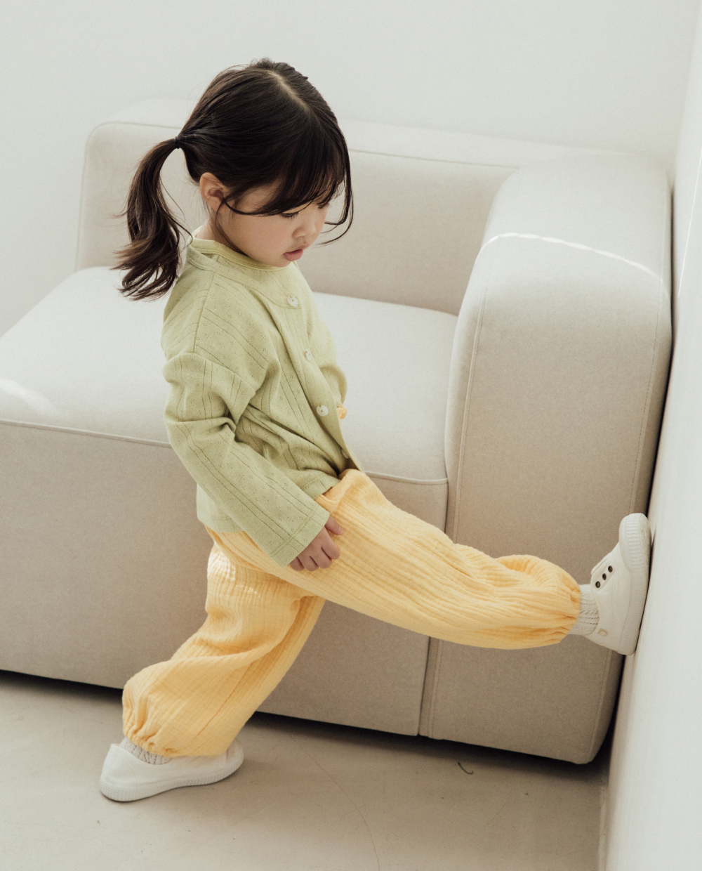 포근한  3중거즈 벌룬핏팬츠