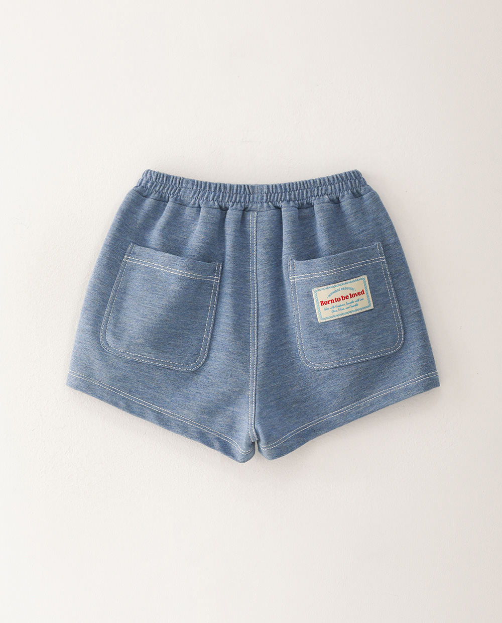 やわらかデニムショートパンツ DNL バック
