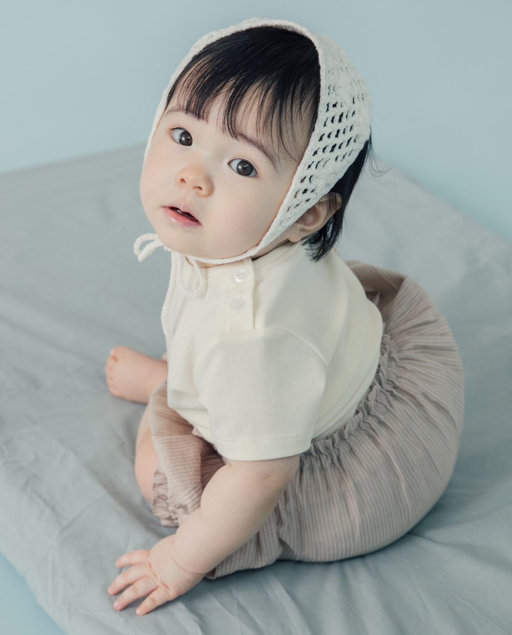 [Softly]プレミアムテンセルリブスパン半袖Tシャツ