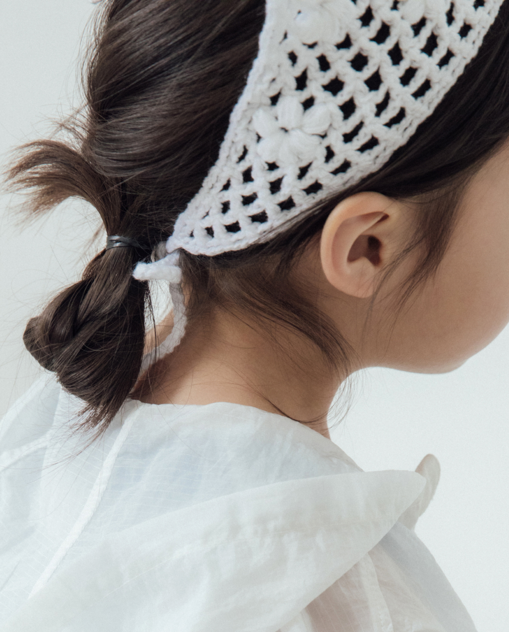 フラワードニット ヘアターバン