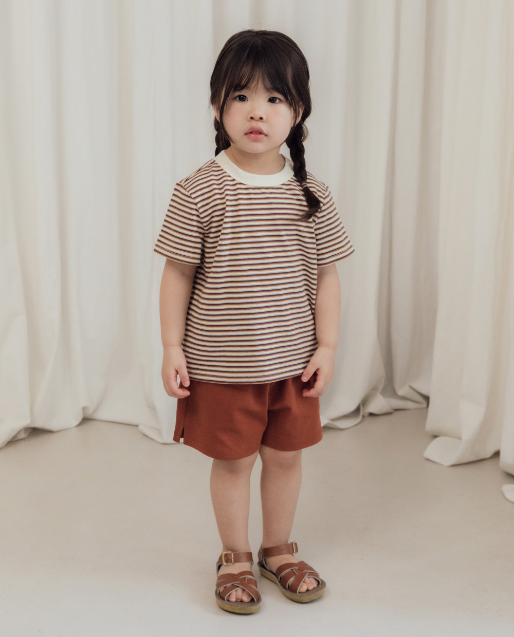 オーガニック ワイドハーフパンツ