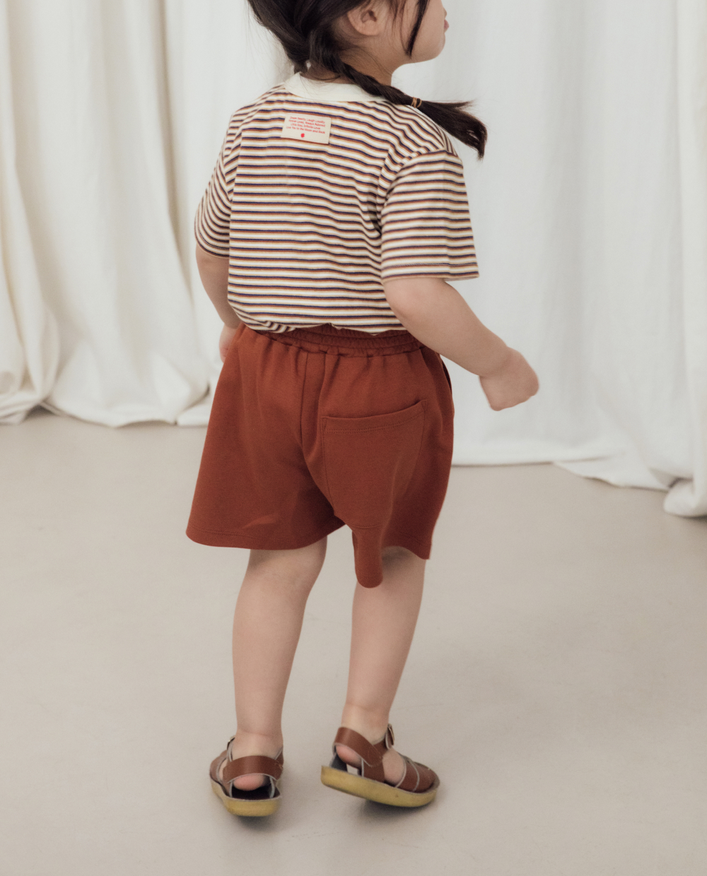 オーガニック ワイドハーフパンツ