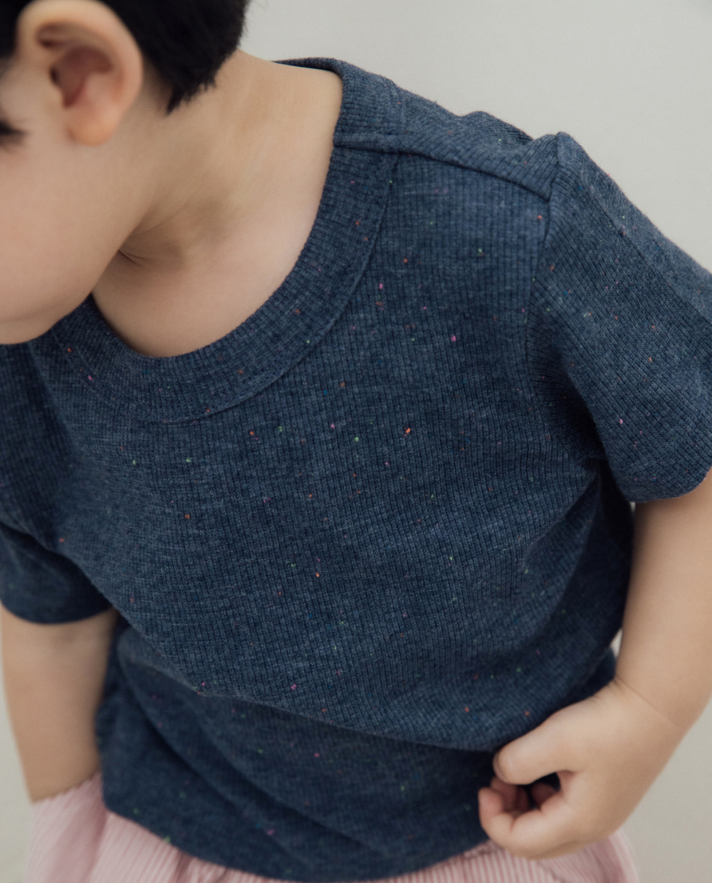 オレオスリムフィットリブTシャツ