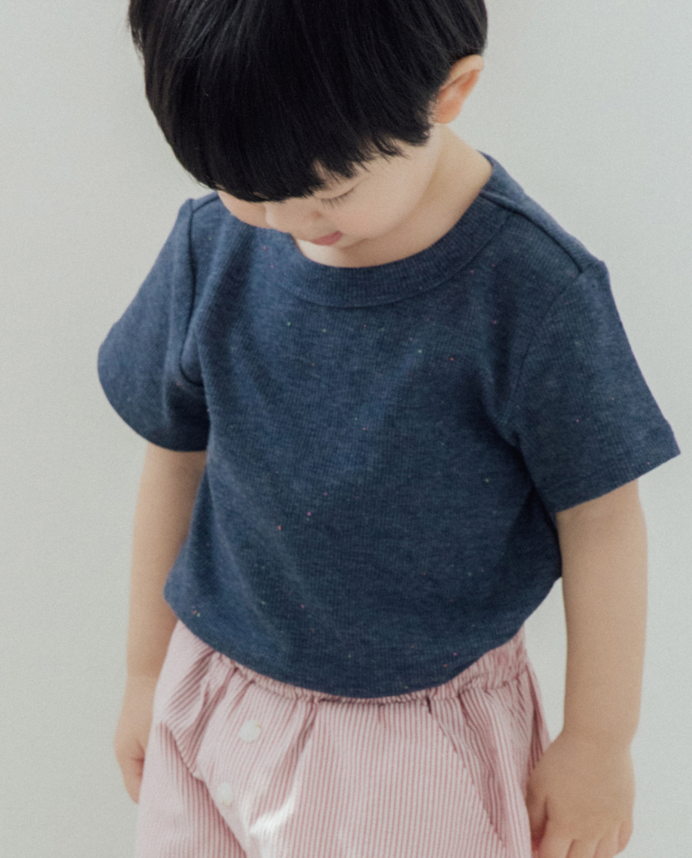 オレオスリムフィットリブTシャツ