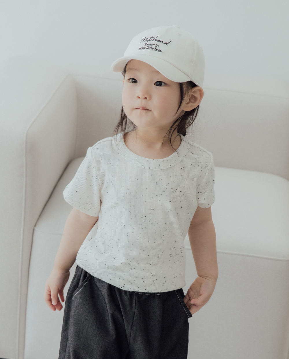 オレオスリムフィットリブTシャツ