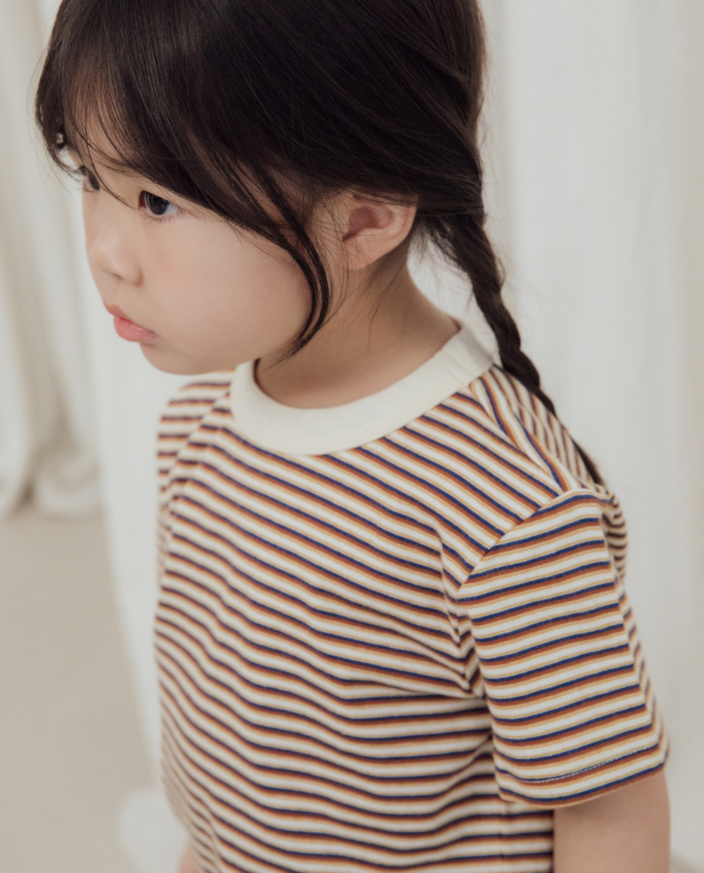 マルチストライプ 半袖Tシャツ