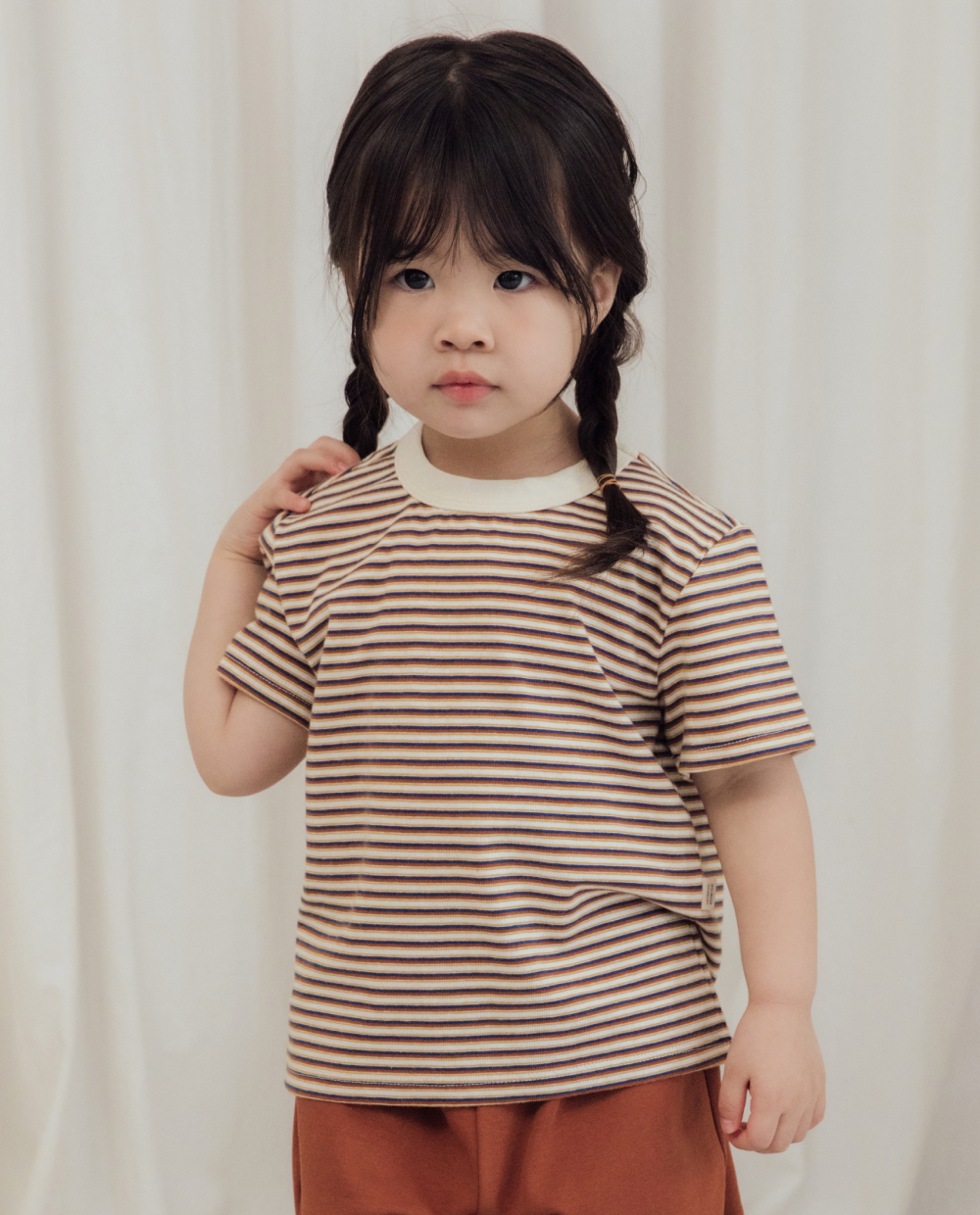 マルチストライプ 半袖Tシャツ