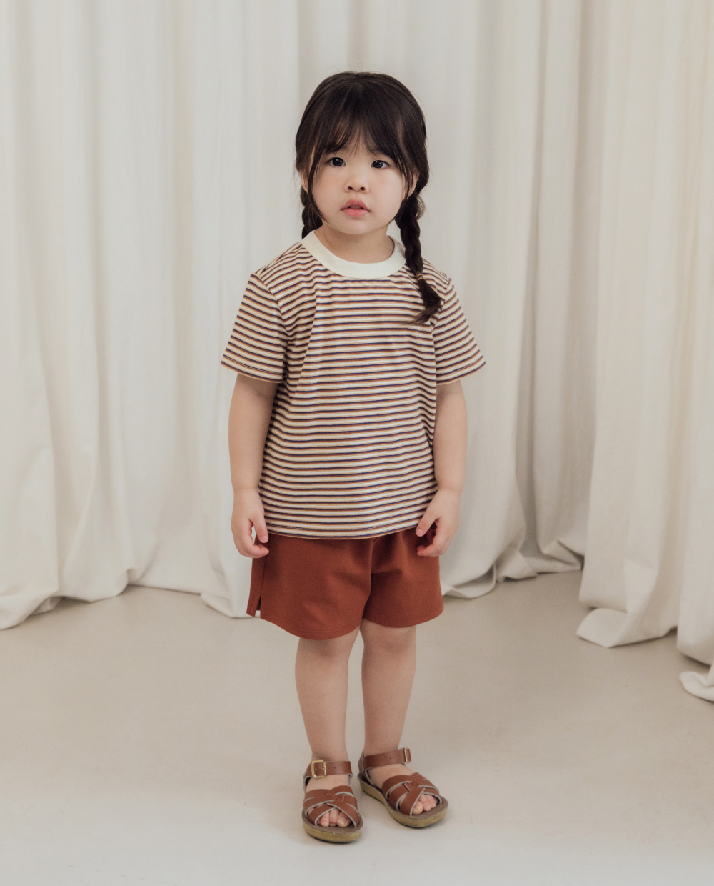マルチストライプ 半袖Tシャツ