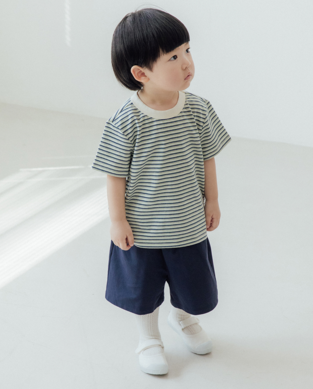 マルチストライプ 半袖Tシャツ