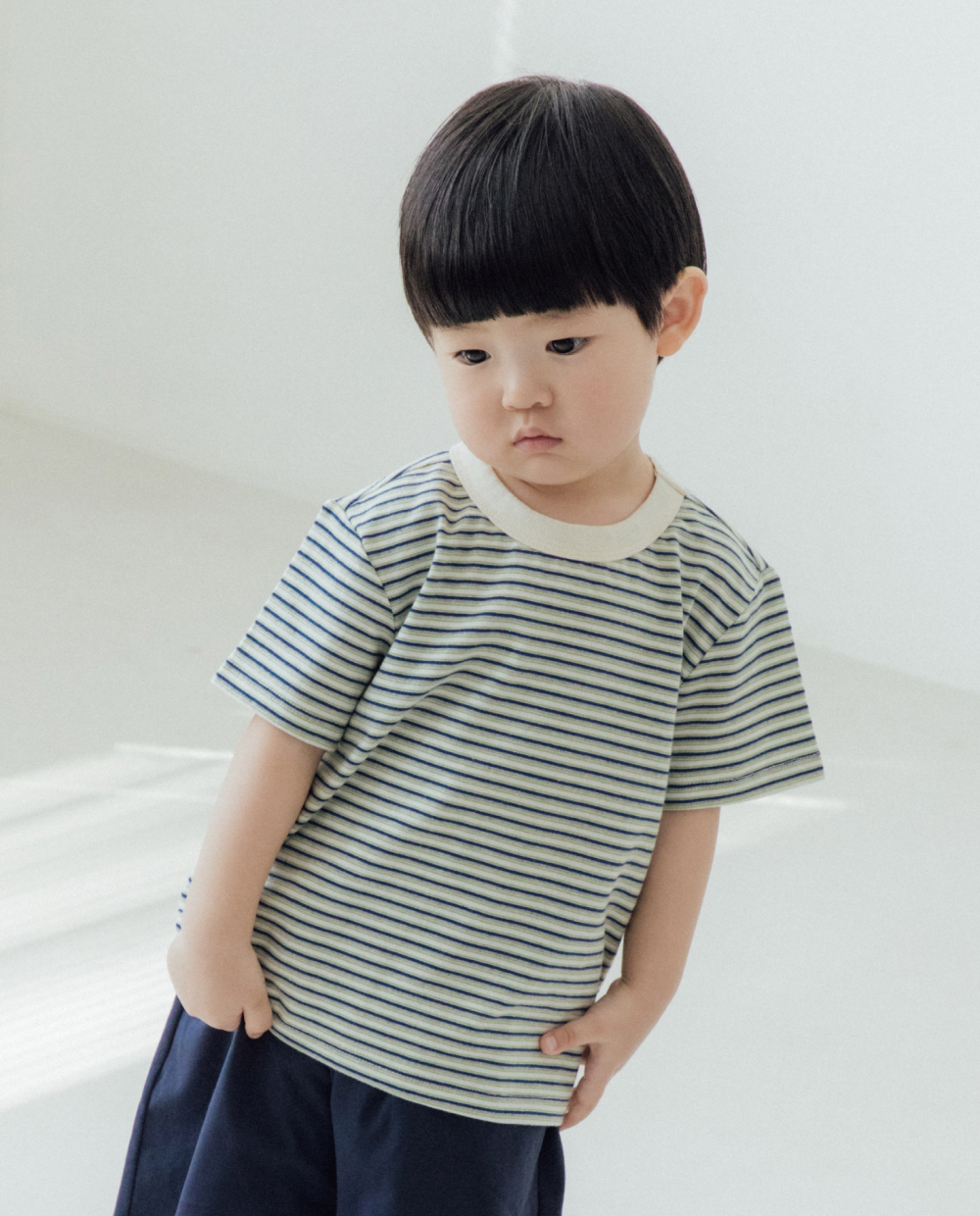 マルチストライプ 半袖Tシャツ