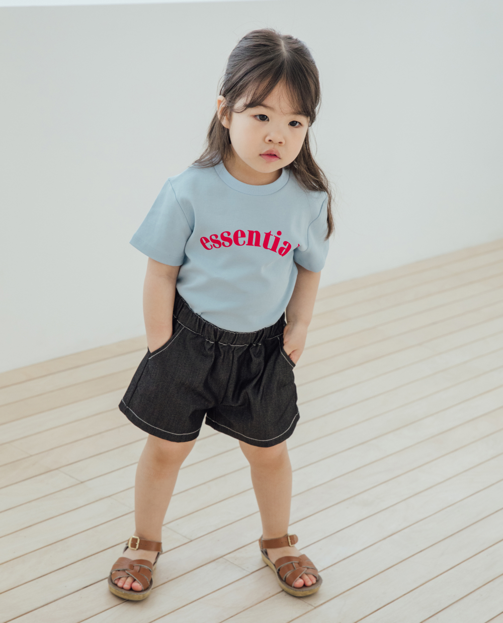 ライトデニム ショートパンツ